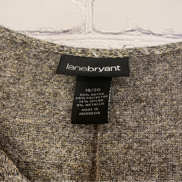 Lane Bryant Womens Dress 18/20 V Neck Knit 3/4 Sleeve Tie At Waist - Picture 3 of 5